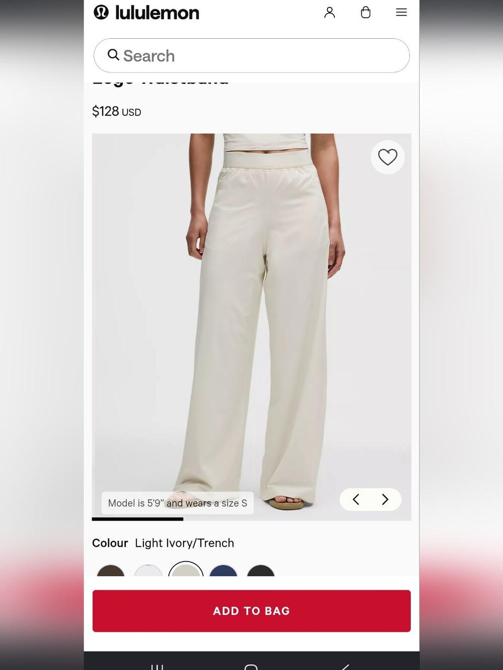 NWT l Lululemon Swift Mid-Rise Wide Leg Pants